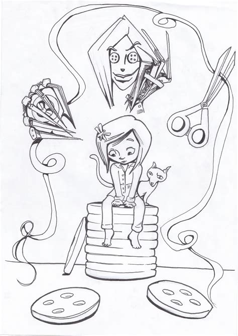 Coraline Printable Coloring Pages